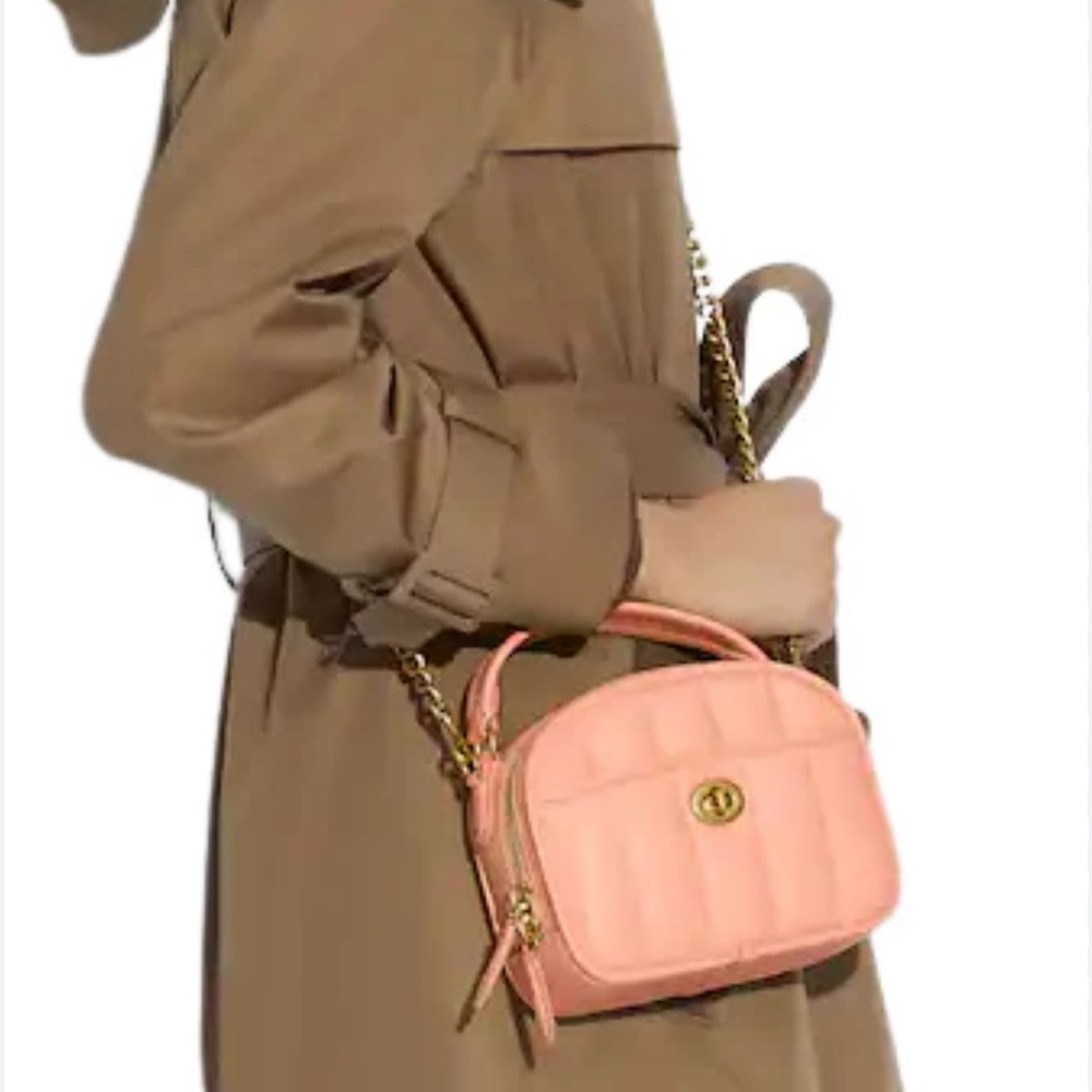 NWT Coach Lunchbox Top Handle With Quilting NWT